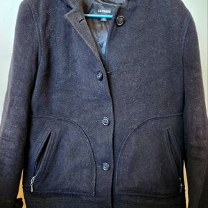 Express black coat sz12